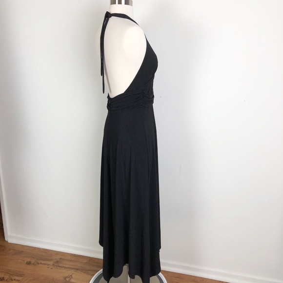 Robbie Bee Halter Maxi Dress Slinky Sharkbite, 12 - Picture 2 of 5